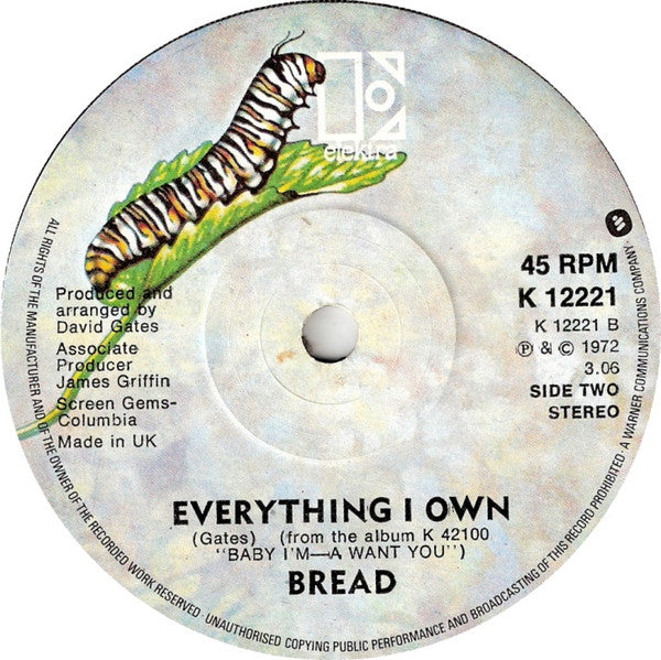 Bread : Make It With You (7", Single, RE, Sol)