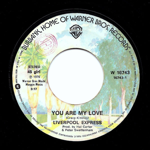 Liverpool Express : You Are My Love / Never Be The Same Boy (7")