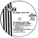 The Ramsey Lewis Trio : At The Bohemian Caverns (LP, Album, Mono)