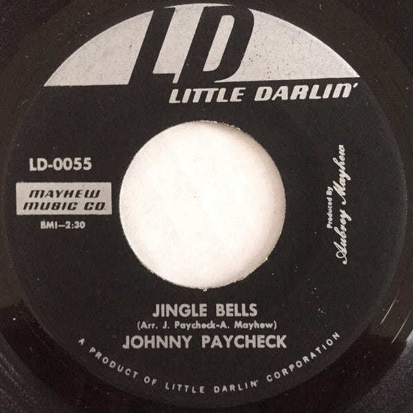 Johnny Paycheck : Jingle Bells / The Old Year Is Gone (7", Single)