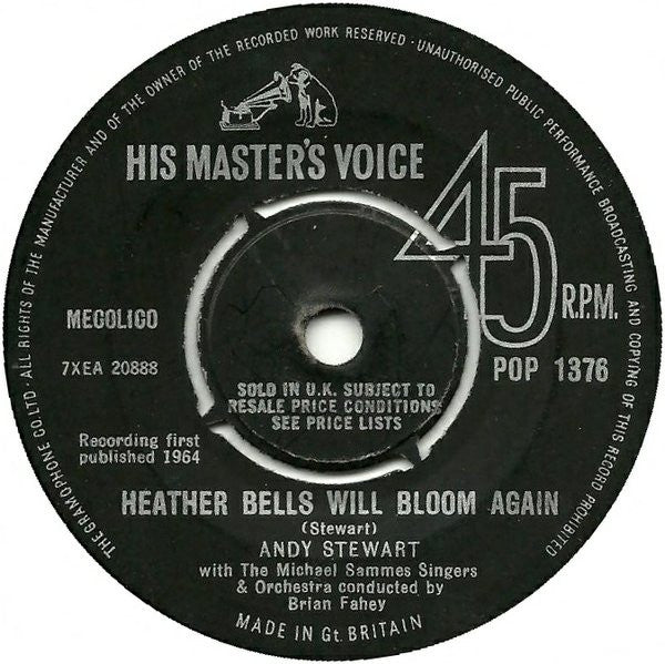 Andy Stewart : Heather Bells Will Bloom Again (7")