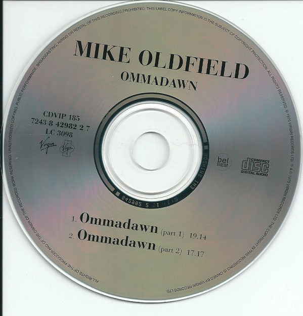 Mike Oldfield : Ommadawn (CD, Album, RE)