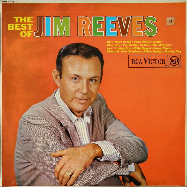 Jim Reeves : The Best Of Jim Reeves (LP, Comp, Mono)