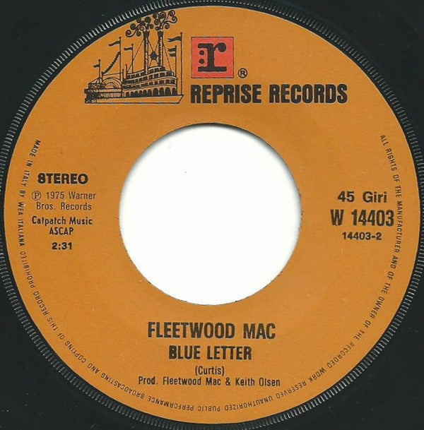Fleetwood Mac : Warm Ways (7", Single)