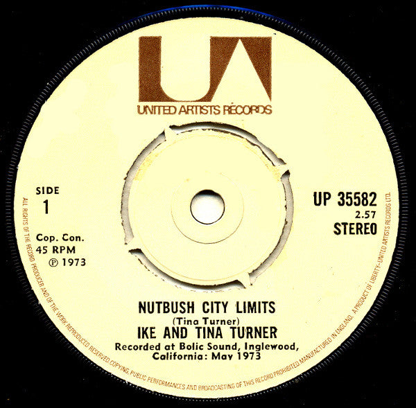 Ike & Tina Turner : Nutbush City Limits (7", Single)