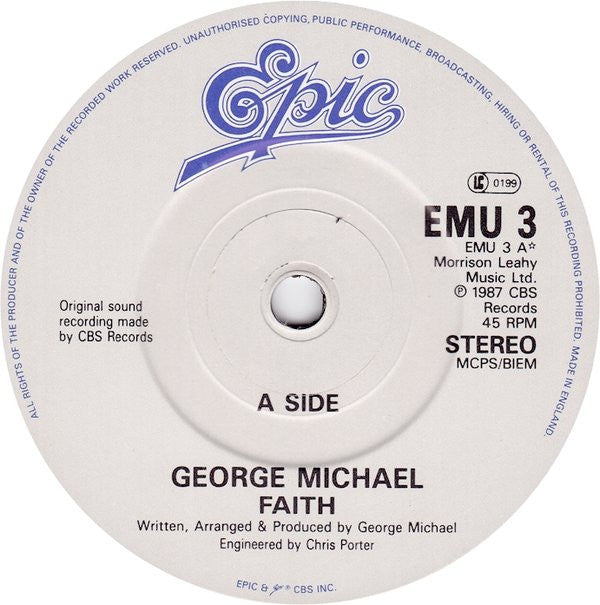 George Michael : Faith (7", Single)