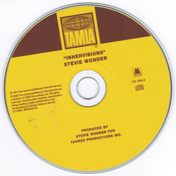 Stevie Wonder : Innervisions (CD, Album, RE, RM)