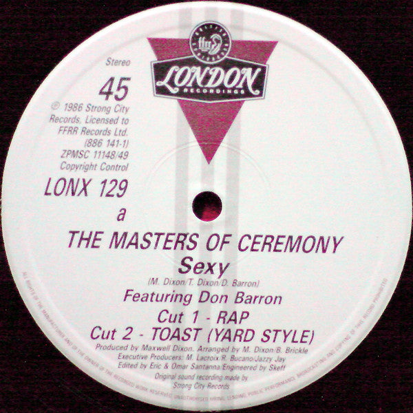 Masters Of Ceremony (2) : Sexy (12")