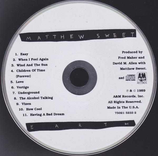 Matthew Sweet : Earth (CD, Album, RE)