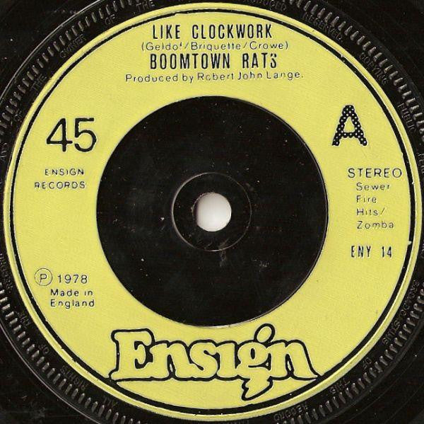 The Boomtown Rats : Like Clockwork (7", Single, Lim)