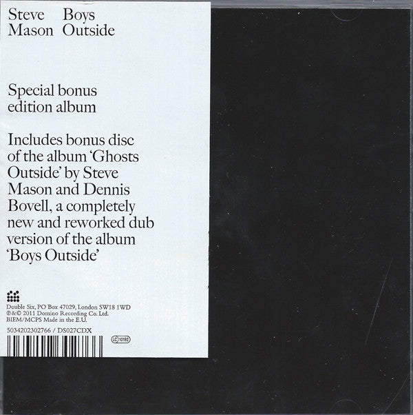 Steve Mason (2) : Boys Outside (Special Bonus Edition Album) (2xCD, Album, S/Edition)