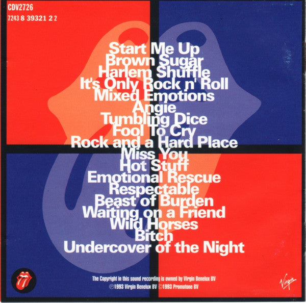 The Rolling Stones : Jump Back (The Best Of The Rolling Stones '71 - '93) (CD, Comp, RM)