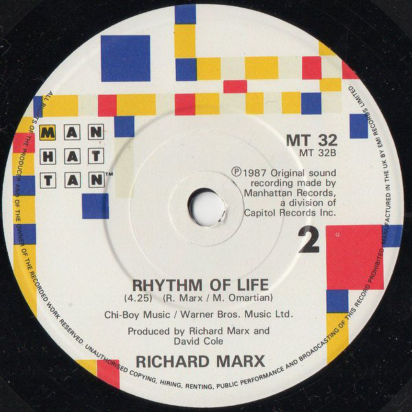 Richard Marx : Should've Known Better (7", Single)