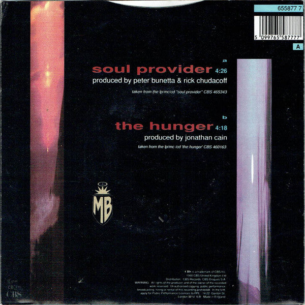 Michael Bolton : Soul Provider (7", Single)