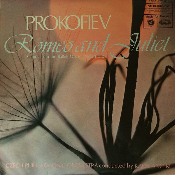 Sergei Prokofiev, The Czech Philharmonic Orchestra Conducted By Karel Ančerl : Romeo And Juliet (Scenes From The Ballet, Op. 64 Nos. 1 & 2) (LP, RE)
