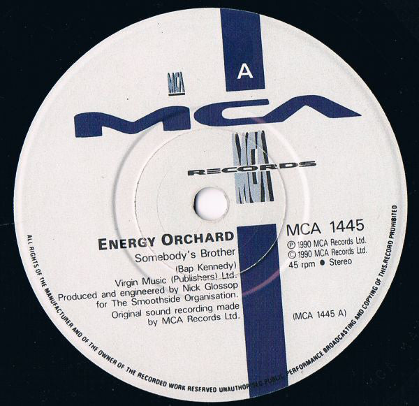Energy Orchard : Somebody's Brother (7", Single, Pap)