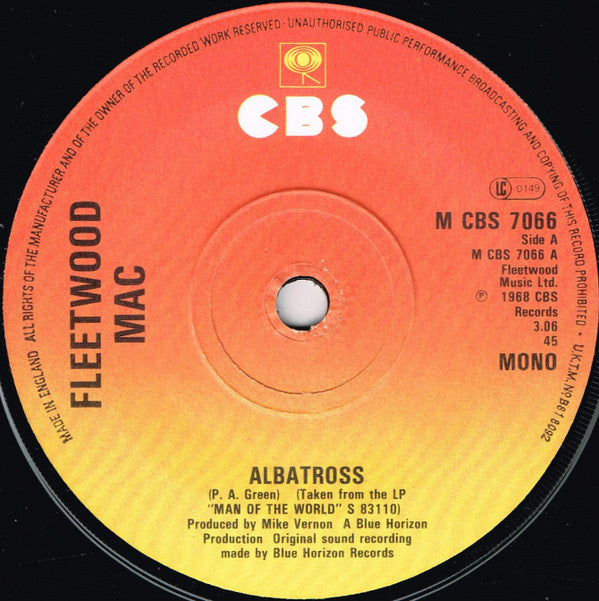 Fleetwood Mac : Albatross (7", Single, Mono, RE)