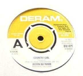Justin Hayward : Country Girl (7", Promo)