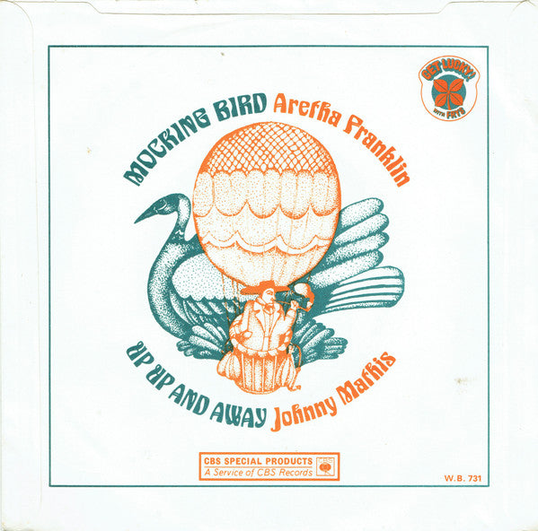 Aretha Franklin / Johnny Mathis : Mocking Bird / Up, Up & Away (7")