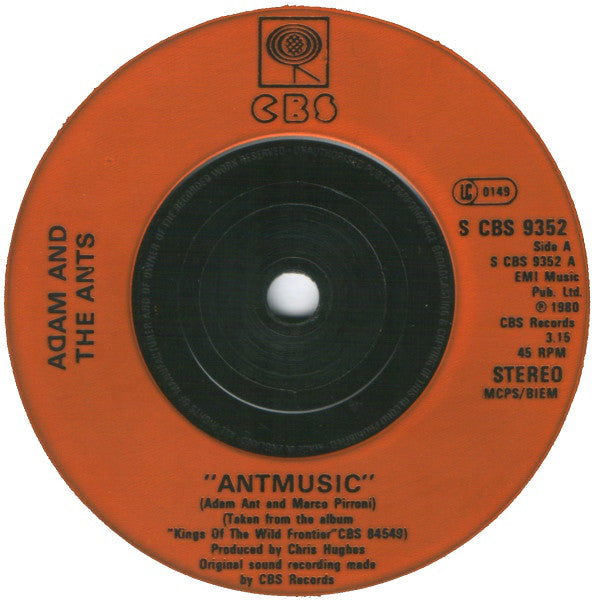 Adam And The Ants : Antmusic (7", Single, Ora)