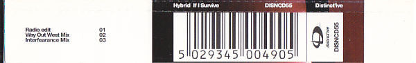 Hybrid Featuring Julee Cruise : If I Survive (CD, Single)