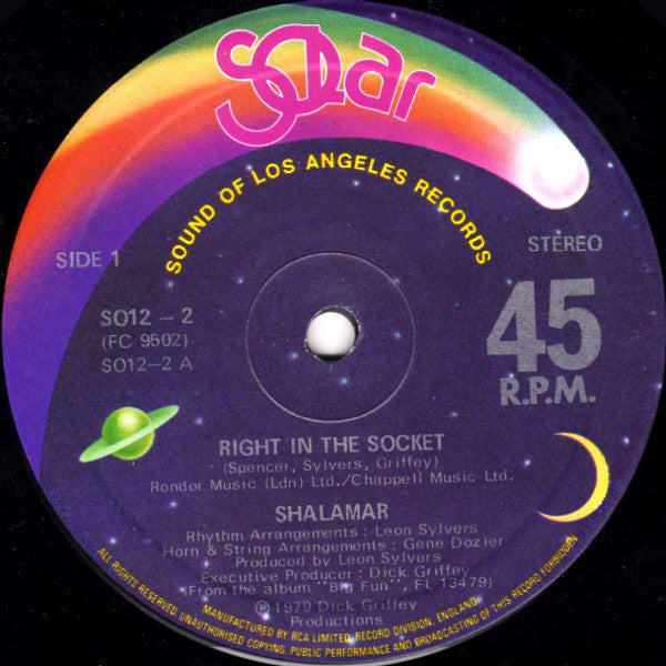 Shalamar : Right In The Socket (12")