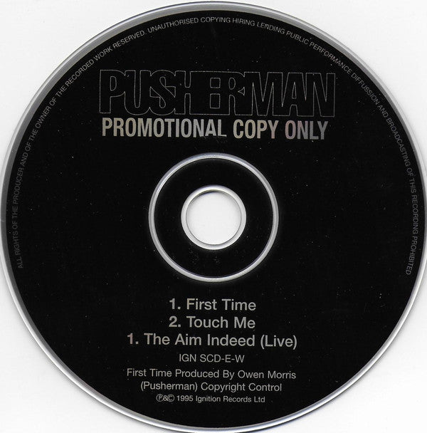 Pusherman (2) : First Time (CD, Single, Promo)