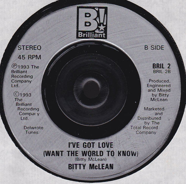 Bitty McLean : Pass It On (7")