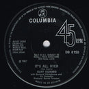 Cliff Richard With The Bernard Ebbinghouse Orchestra : It's All Over (7", Single, Sol)