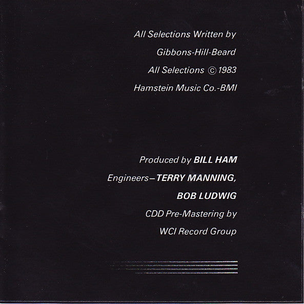 ZZ Top : Eliminator (CD, Album, RE, RP)