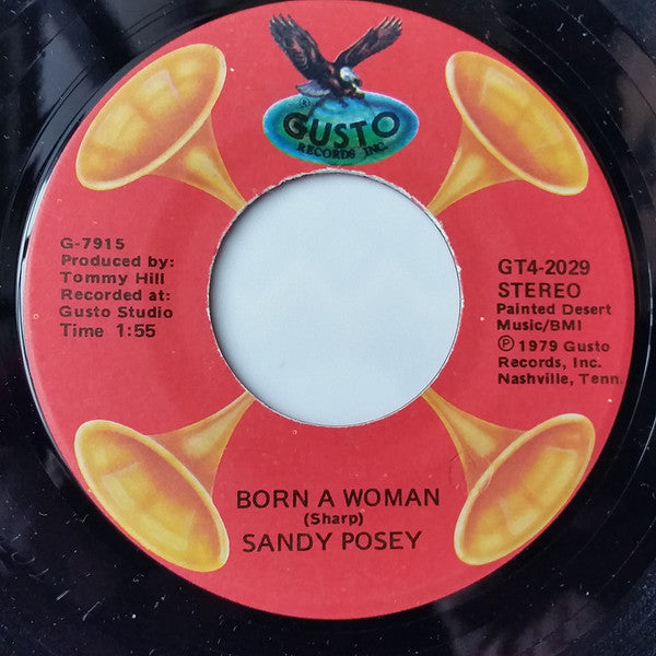 Sandy Posey : Born A Woman / Single Girl (7")