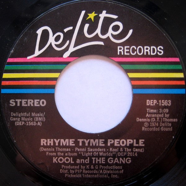 Kool & The Gang : Rhyme Tyme People (7", Single, Styrene)