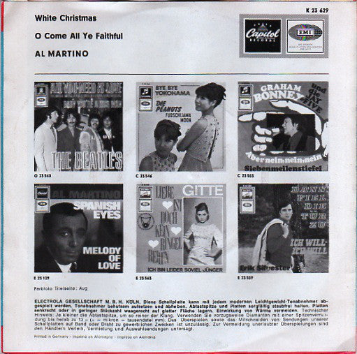 Al Martino : White Christmas (7", Single)