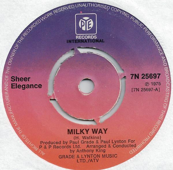 Sheer Elegance : Milky Way (7", Single, Kno)
