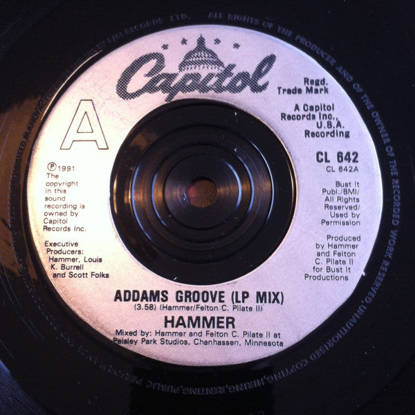 MC Hammer : Addams Groove (7", Single)
