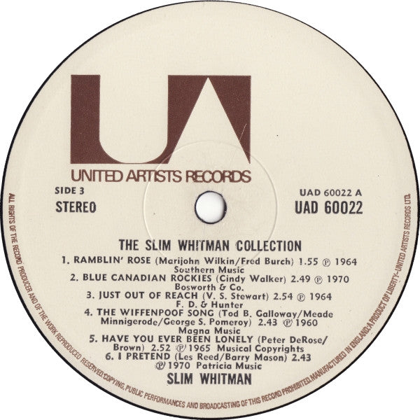 Slim Whitman : The Slim Whitman Collection (2xLP, Comp, Gat)