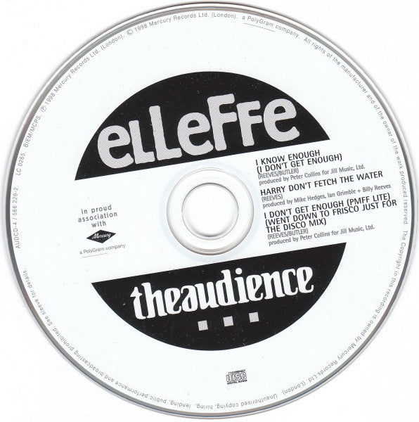 theaudience : I Know Enough (I Don't Get Enough) (CD, Single, CD1)