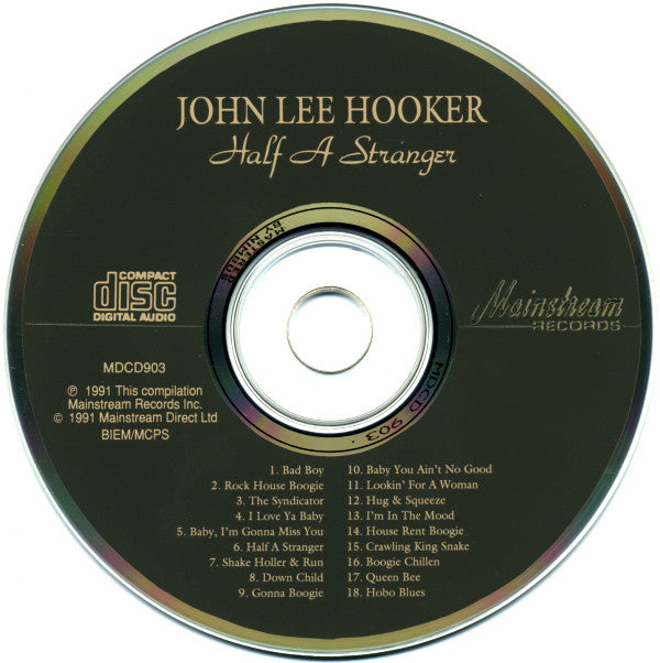 John Lee Hooker : Half A Stranger (CD, Comp)