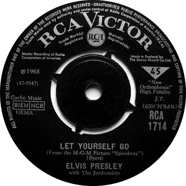 Elvis Presley With The Jordanaires : Your Time Hasn't Come Yet, Baby (7", Single)