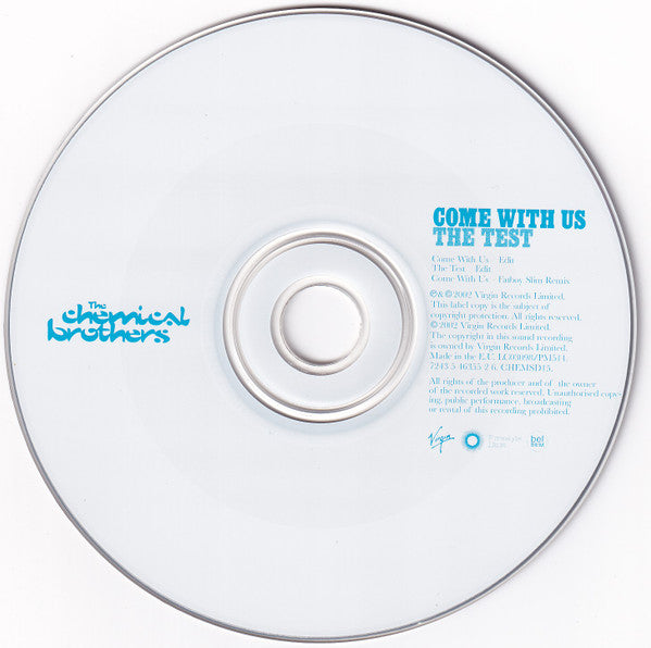 The Chemical Brothers : Come With Us / The Test (CD, Single)