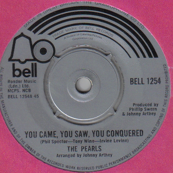 The Pearls : You Came, You Saw, You Conquered (7", Single, 4-P)