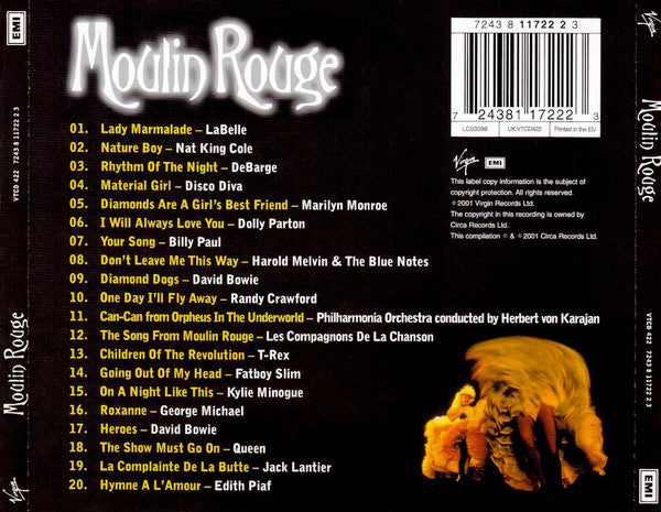 Various : Moulin Rouge : Music Inspired By The Film (CD, Comp)