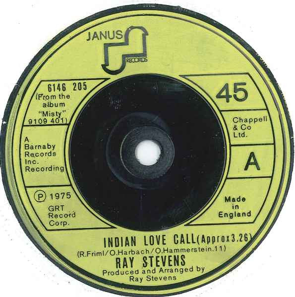 Ray Stevens : Indian Love Call (7", Single)