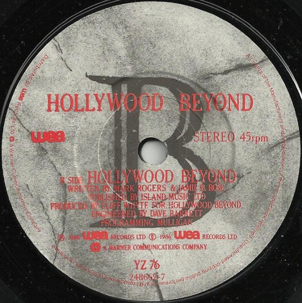 Hollywood Beyond : What's The Colour Of Money? (7", Single, Pap)