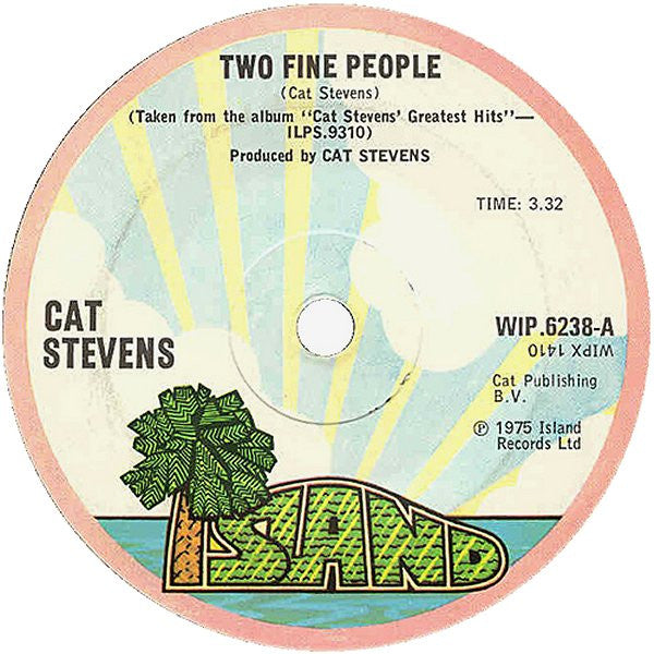 Cat Stevens : Two Fine People (7", Single, Sol)