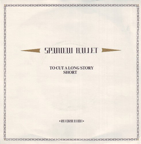 Spandau Ballet : To Cut A Long Story Short (7", Single, Blu)
