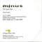 Mínus : The Long Face (CD, Single, Promo)