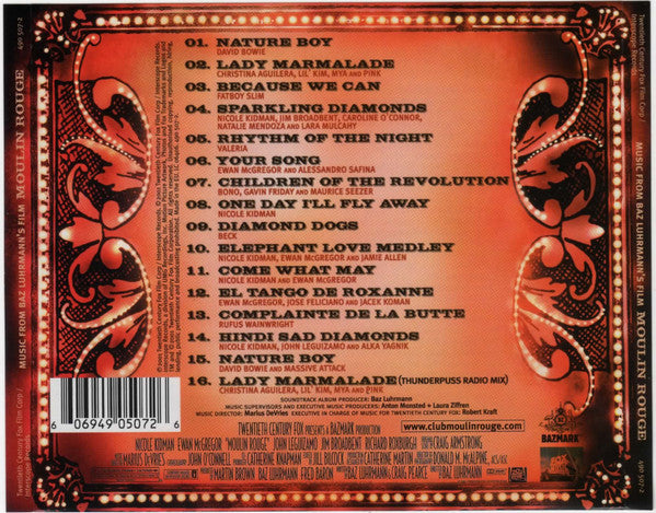 Various : Moulin Rouge (Music From Baz Luhrmann's Film) (CD, Album)