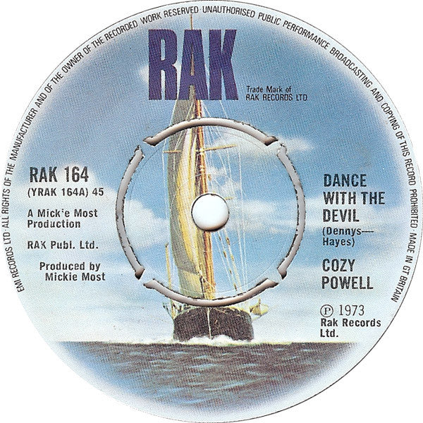 Cozy Powell : Dance With The Devil (7", Single)