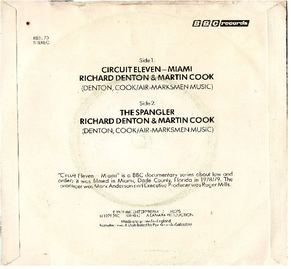 Denton And Cook : Circuit Eleven - Miami (7")